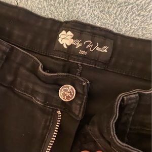 Filthy Wealth men’s black cargo pants size 3032